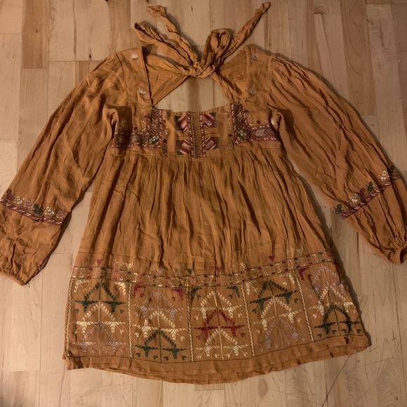 NWT Free People Mini Peasant Dress - Picture 4 of 4